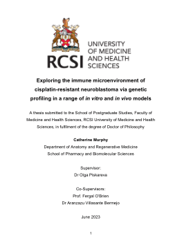 Exploring the Immune Microenvironment of Cisplatin-Resistant Neuroblastoma via Genetic Profiling in a Range of <i>In Vitro </i>and <i>In Vivo</i> Models