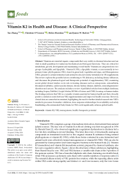Vitamin K2 in health and disease: a clinical perspective