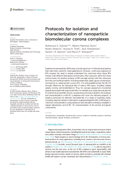 Protocols for isolation and characterization of nanoparticle biomolecular corona complexes
