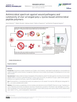 Antimicrobial spectrum against wound pathogens and cytotoxicity of star-arranged poly-l-lysine-based antimicrobial peptide polymers