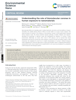 Understanding the role of biomolecular coronas in human exposure to nanomaterials