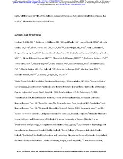 Eight-fold increased COVID-19 mortality in autosomal dominant tubulointerstitial kidney disease due to <i>MUC1 </i>mutations: an observational study.
