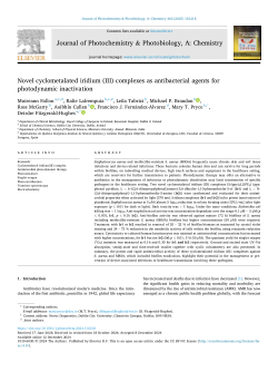 Novel cyclometalated iridium (III) complexes as antibacterial agents for photodynamic inactivation