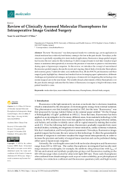 Review of clinically assessed molecular fluorophores for intraoperative image guided surgery