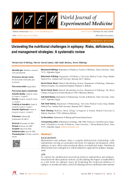 Unraveling the nutritional challenges in epilepsy: risks, deficiencies, and management strategies: a systematic review