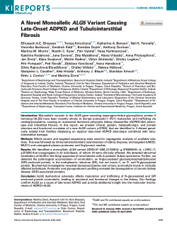 A novel monoallelic <i>ALG5 </i>variant causing late-onset ADPKD and tubulointerstitial fibrosis