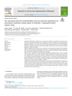 The association between multimorbidity and out-of-pocket expenditure for prescription medicines among adults in Denmark: a population-based register study