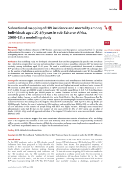 Subnational mapping of HIV incidence and mortality among individuals aged 15–49 years in sub-Saharan Africa, 2000–18: a modelling study