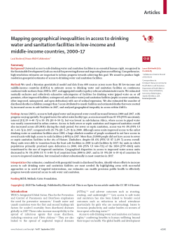 Mapping geographical inequalities in access to drinking water and sanitation facilities in low-income and middle-income countries, 2000-17