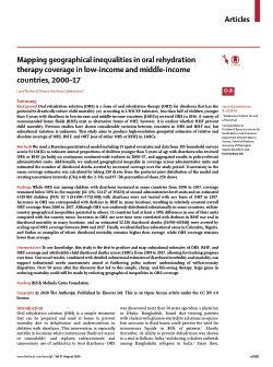 Mapping geographical inequalities in oral rehydration therapy coverage in low-income and middle-income countries, 2000-17