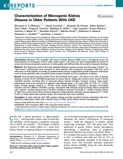 Characterization of monogenic kidney disease in older patients with CKD
