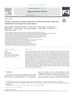Cellular senescence in chronic obstructive pulmonary disease: molecular mechanisms and therapeutic interventions