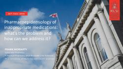 Pharmacoepidemiology of inappropriate medications – what’s the problem and how can we address it?