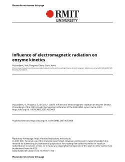 Influence of electromagnetic radiation on enzyme kinetics