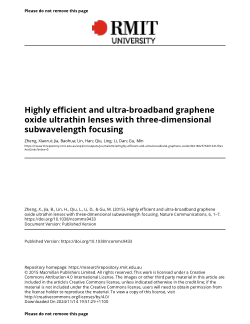 Highly efficient and ultra-broadband graphene oxide ultrathin lenses with three-dimensional subwavelength focusing
