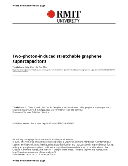 Two-photon-induced stretchable graphene supercapacitors