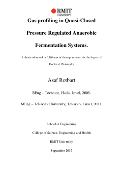 Gas profiling in quasi-closed pressure regulated anaerobic fermentation systems