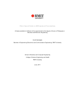 Effect of age and gender on sEMG signals and force steadiness