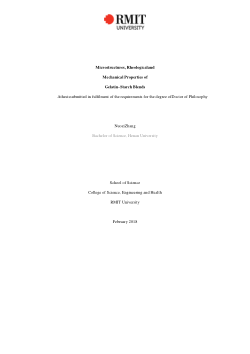 Microstructures, rheological and mechanical properties of gelatin–starch blends
