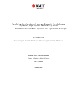 Numerical cognition in honeybees: rule learning enables quantity discrimination, zero comprehension, simple arithmetic, and symbol use by an insect