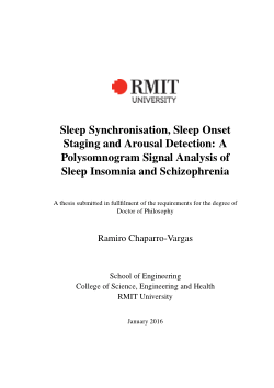 Sleep synchronisation, sleep onset staging and arousal detection: a polysomnogram signal analysis of sleep insomnia and schizophrenia