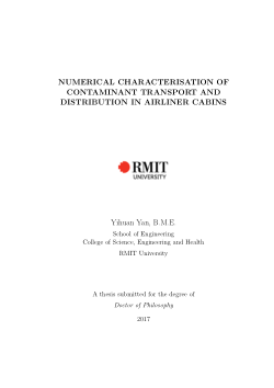 Numerical characterisation of contaminant transport and distribution in airliner cabins