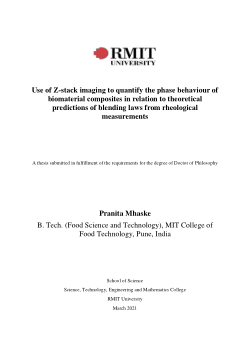 Use of Z-stack imaging to quantify the phase behaviour of biomaterial composites in relation to theoretical predictions of blending laws from rheological measurements