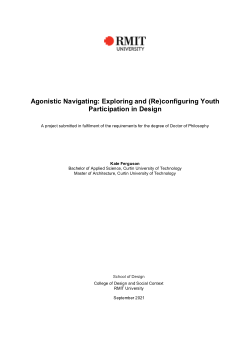 Agonistic navigating: exploring and (re)configuring youth participation in design