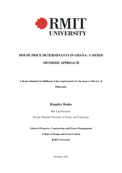 House price determinants in Ghana: a mixed methods approach