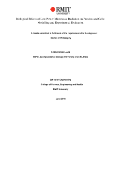 Biological effects of low power microwave radiation on proteins and cells: modelling and experimental evaluation