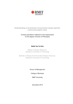 Understandings of professional communication design expertise: a phenomenographic study