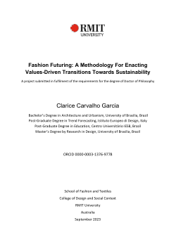 Fashion futuring: a methodology for enacting values-driven transitions towards sustainability