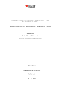 Leveraging the antagonisms and sensibilities of transdisciplinary practice: a creative approach to working with difference