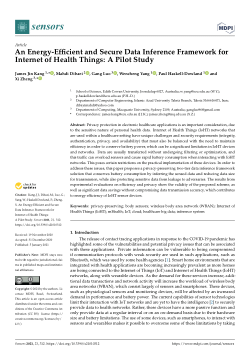 An energy-efficient and secure data inference framework for internet of health things: A pilot study
