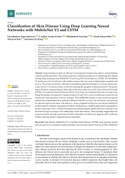 Classification of skin disease using deep learning neural networks with mobilenet v2 and lstm