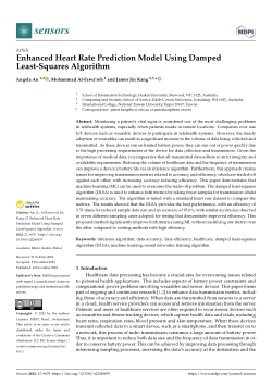 Enhanced Heart Rate Prediction Model Using Damped Least-Squares Algorithm
