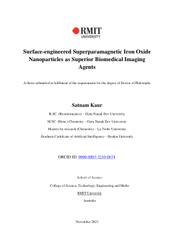 Surface-engineered Superparamagnetic Iron Oxide Nanoparticles as Superior Biomedical Imaging Agents