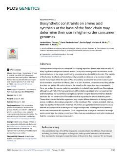 Biosynthetic constraints on amino acid synthesis at the base of the food chain may determine their use in higher-order consumer genomes
