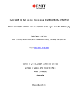 Investigating the Social-ecological Sustainability of Coffee