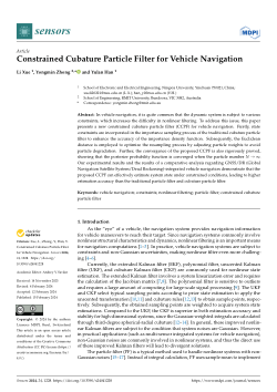 Constrained Cubature Particle Filter for Vehicle Navigation