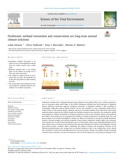 Freshwater wetland restoration and conservation are long-term natural climate solutions