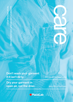 Activation Cards for the RMIT PlaceLab ‘Wear & Care’ Research Project