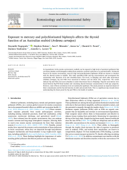 Exposure to mercury and polychlorinated biphenyls affects the thyroid function of an Australian seabird (Ardenna carneipes)