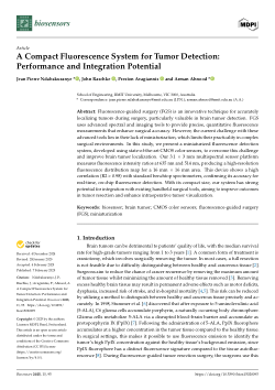 A Compact Fluorescence System for Tumor Detection: Performance and Integration Potential