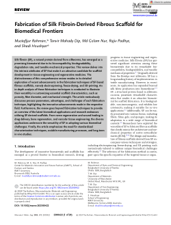 Fabrication of Silk Fibroin-Derived Fibrous Scaffold for Biomedical Frontiers
