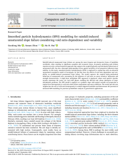 Smoothed particle hydrodynamics (SPH) modelling for rainfall-induced unsaturated slope failure considering void ratio dependence and variability
