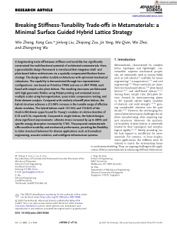 Breaking Stiffness‐Tunability Trade‐offs in Metamaterials: a Minimal Surface Guided Hybrid Lattice Strategy
