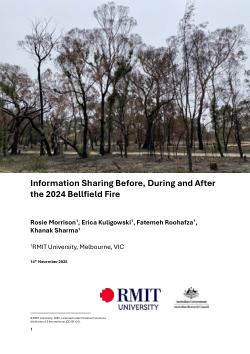 Information Sharing Before, During and After the 2024 Bellfield Fire