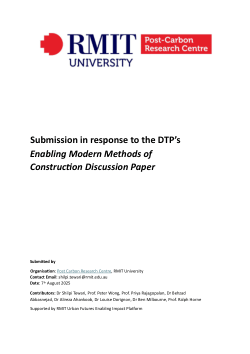 RMIT Submission to the DTP Enabling MMC Discussion Paper