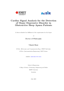 Cardiac Signal Analysis for the Detection of Major Depressive Disorder in Obstructive Sleep Apnea Patients